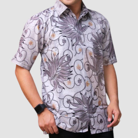 Men's Batik Shirt - Daylight Blossom