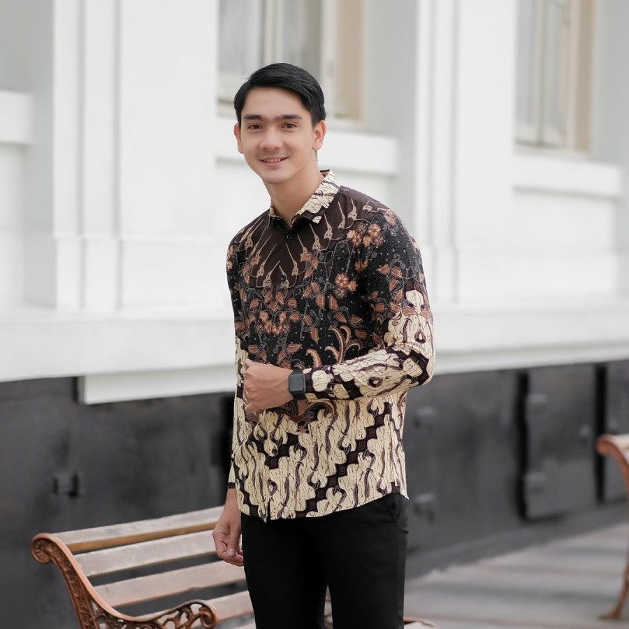 Men's Exclusive Long Sleeve Batik Shirt