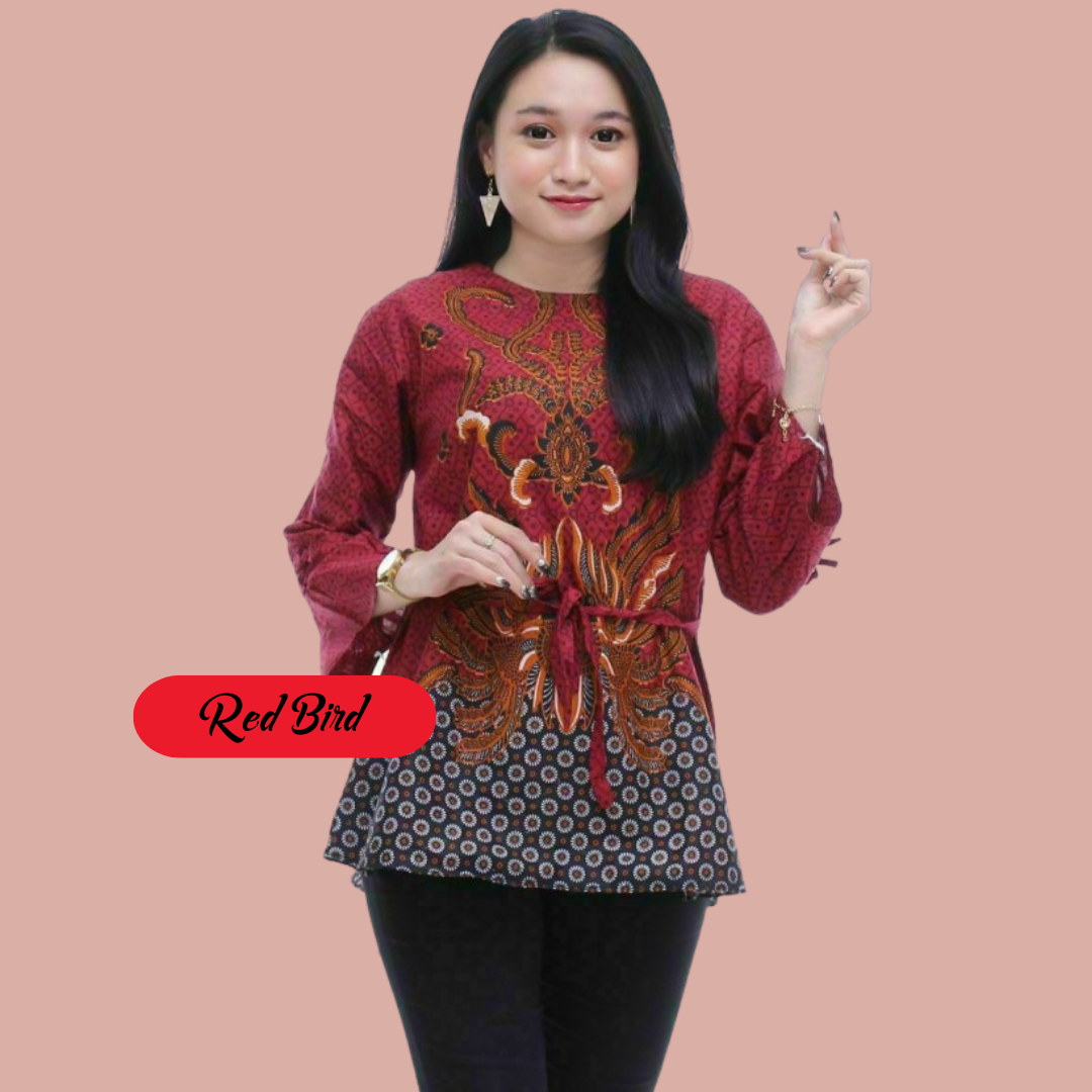 Moderne Batik-Hemdbluse für Damen